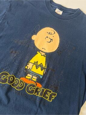 Vintage 90’s Good Grief Charlie Brown Greatest Blockhead Peanuts T Shirt